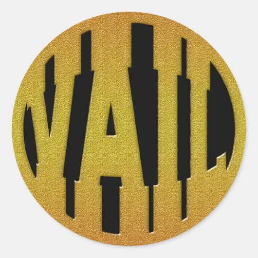 STICKER ROND VAIL - OR (Devant)