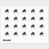 Sticker Rond Vaisselle (Feuille)