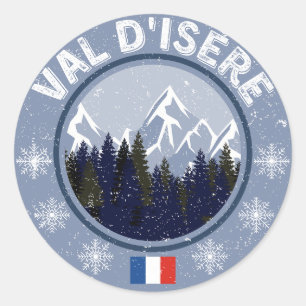 Sticker Rond Val D'Isère Station de Ski