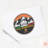 Sticker Rond val gardena circuit vélo italien (Enveloppe)