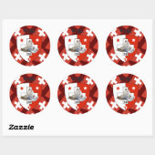 Sticker Rond Valais Suisse Svizzera (Feuille)