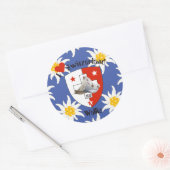 Sticker Rond Valais Suisse Svizzera (Enveloppe)