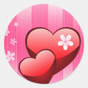 Sticker Rond Valentine