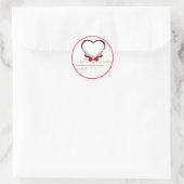 Sticker Rond Valentine (Sac)