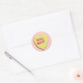 Sticker Rond Valentine Candy Heart (Enveloppe)