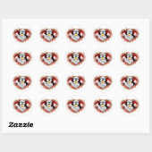 Sticker Rond Valentine Cupid Tux (Feuille)