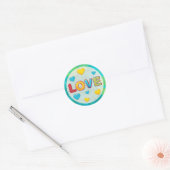 Sticker Rond Valentine Fun 3D Mix and Match (Enveloppe)