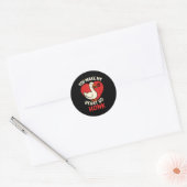 Sticker Rond Valentine Goose Love Valentine's - You Make My Hea (Enveloppe)
