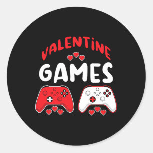 Sticker Rond Valentine Jeux Vidéos Funny Valentines Joueur B