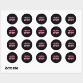 Sticker Rond Valentine Pediatric Crew Xoxo Nurse Coquette Bow P (Feuille)