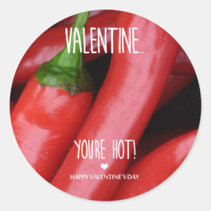 Sticker Rond Valentine, tu es canon !