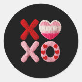 Sticker Rond Valentine Vibe Design  (Devant)