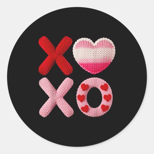 Sticker Rond Valentine Vibe Design  (Devant)