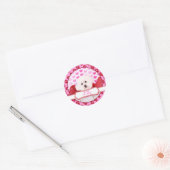 Sticker Rond Valentines - Bichon Frise - Lilly (Enveloppe)