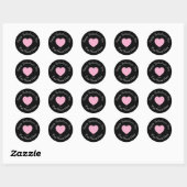 Sticker Rond Valentines Day From Your Name Here Custom Graphics (Feuille)