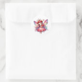 Sticker Rond Valentines Fée adorable (Sac)
