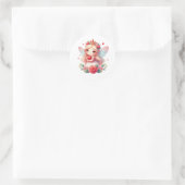 Sticker Rond Valentines Fée adorable (Sac)