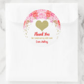 Sticker Rond Valentines jour autocollants, Coeur anniversaire (Sac)