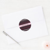 Sticker Rond Valentines Jour Coeurs Fleurs Motif (Enveloppe)