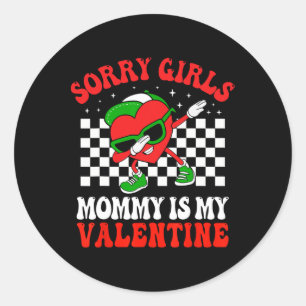 Sticker Rond Valentines Jour Garçons Enfants Désolé Filles Mama