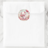 Sticker Rond Valentines lunaires PIg (Sac)