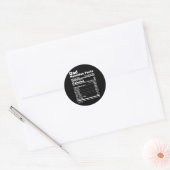 Sticker Rond Valeur nutritive (Enveloppe)