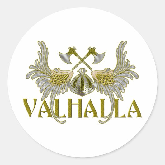 Sticker Rond Valhalla (Devant)