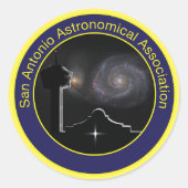 Sticker Rond Valise murale du logo SAAA (Devant)