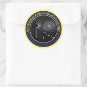 Sticker Rond Valise murale du logo SAAA (Sac)