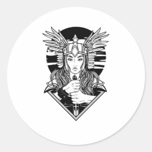 STICKER ROND VALKYRIE