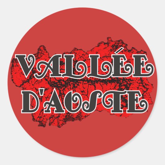 Sticker Rond Vallée d'Aoste (Devant)