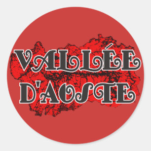 Sticker Rond Vallée d'Aoste