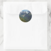 Sticker Rond Vallée glaciaire alaskienne (Sac)