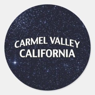 Sticker Rond Vallée la Californie de Carmel