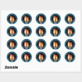 Sticker Rond Valxart Gemini zodiac (Feuille)