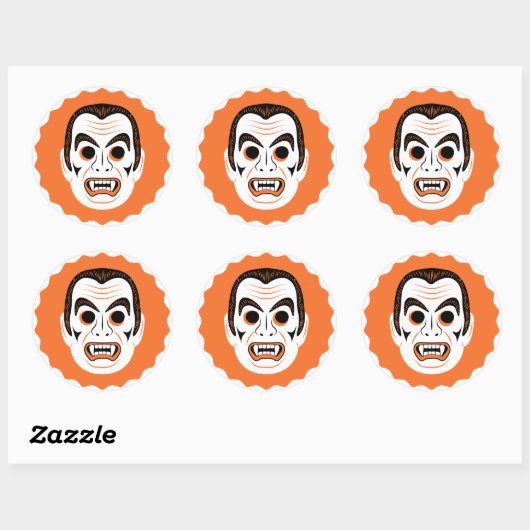 Sticker Rond Vampire (Feuille)
