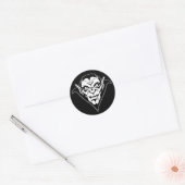 Sticker Rond Vampire (Enveloppe)