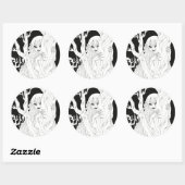 Sticker Rond Vampire (Feuille)