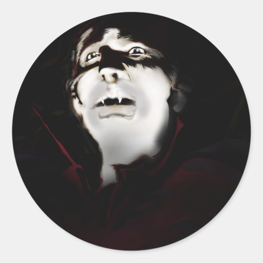 Sticker Rond Vampire (Devant)