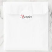 Sticker Rond Vampire calgraphique (Sac)