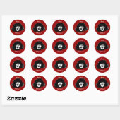 Sticker Rond Vampire Chick est un vrai régal (Feuille)