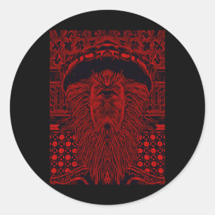 Sticker Rond Vampire Cyclops Red Version