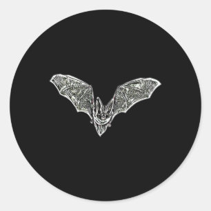 Sticker Rond Vampire de nuit de chauve-souris Mammifères volant
