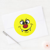 Sticker Rond Vampire Face Grumpey (Enveloppe)