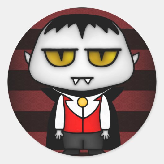 Sticker Rond Vampire junior (Devant)