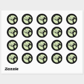Sticker Rond Vampire Moon (Feuille)