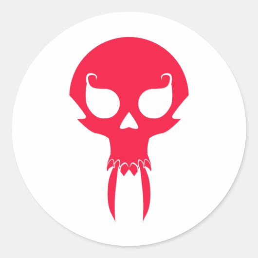 STICKER ROND VAMPIRE ROUGE (Devant)