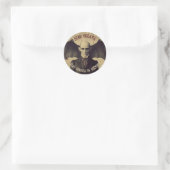 Sticker Rond Vampire Vintage Dracula Halloween (Sac)