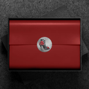 Sticker Rond Vampy Vogue Grunge   Stiletto Lace Bootie Roses