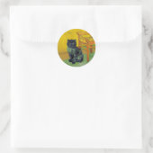 Sticker Rond Van Gogh Black Cat (Sac)